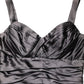 Black Satin Sleeveless Sweetheart Dress