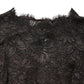 Black Floral Lace Sheath Long Maxi Dress