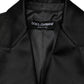 Black Wool Single Breasted Blazer Jacket