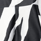 Black White Polyester Zebra Pattern Jumpsuit