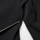 Black Wool High Waist Cropped Tapered Pants