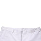 White Mid Waist Straight Chino Women Trouser Pants