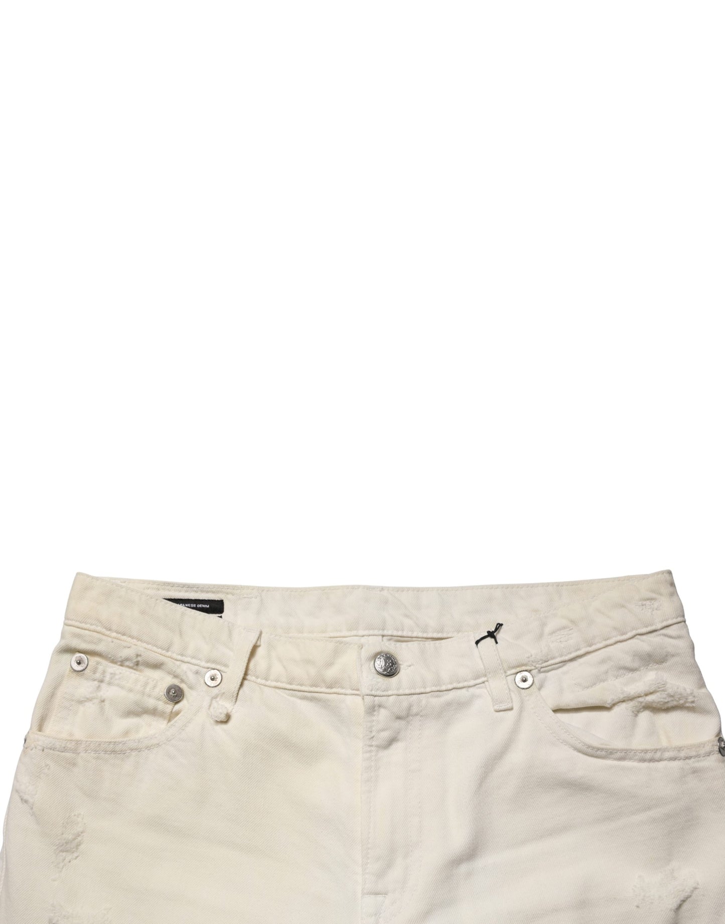 Mid Waisted Bootcut Tattered Denim Trouser Jeans