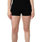 Black Viscose High Waisted Hot Pants Shorts
