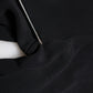 Black Viscose Mid Waist Cropped Women Pants
