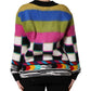 Multicolor Stripes V-neck Pullover Sweater
