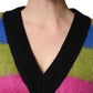 Multicolor Stripes V-neck Pullover Sweater