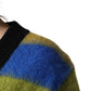 Multicolor Stripes V-neck Pullover Sweater