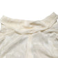 Off White Floral Semi Sheer Silk Blouse Top