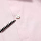 LightPink Cotton Collared Buttoned Blouse  Top