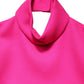 Hot Pink Wool Backless Sleeveless Tank Top