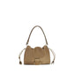 Beige Calf Leather Bos Taurus Shoulder Bag