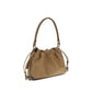 Beige Calf Leather Bos Taurus Shoulder Bag