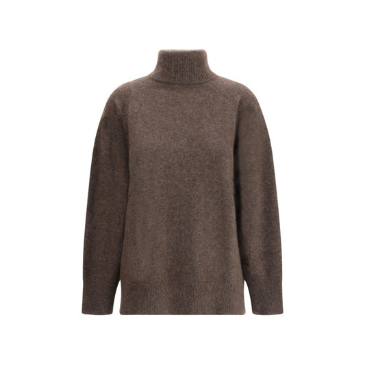 Brown Horsehair Turtleneck
