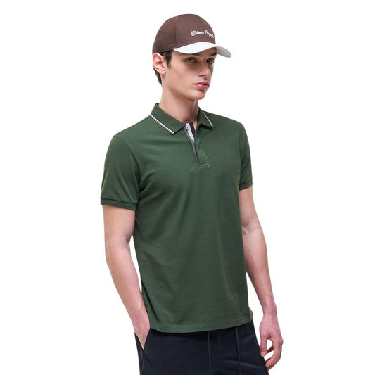 Green Cotton Polo Shirt