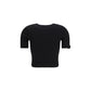 Black Viscose T-Shirt