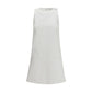 White Cotton Casual Dress