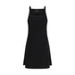 Black Viscose Casual Dress