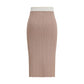 Multicolor Viscose Midi Skirt