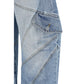 Blue Cotton Jeans Denim