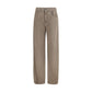 Beige Cotton Jeans Denim