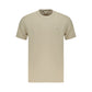 Beige Cotton Men T-Shirt