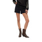 Black Cotton Shorts