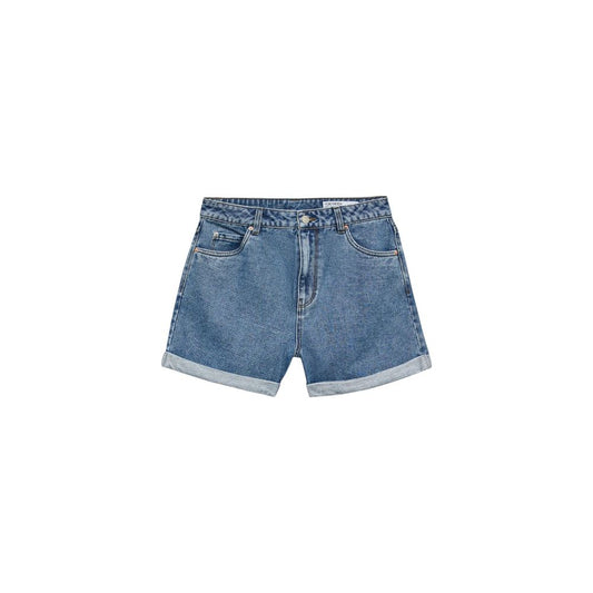 Light Blue Cotton Shorts