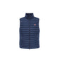 Blue Polyamide Sleeveless Jacket