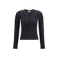 Black Cotton Long Sleeve T-Shirt
