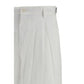 White Cotton Casual Pants