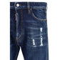 Blue Cotton Jeans Denim