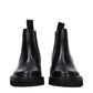 Black Leather Ankle Boots