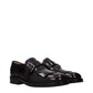 Red Leather Slip-On Loafers