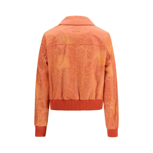 Multicolor Calf Leather Bos Taurus Bomber