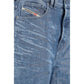 Blue Cotton Relaxed Fit Jeans