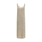 Beige Linen Casual Dress