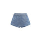 Blue Cotton Bermuda Shorts