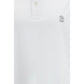 White Cotton Polo Shirt