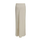 Beige Viscose Long Skirt