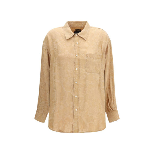 Orange Viscose Shirt