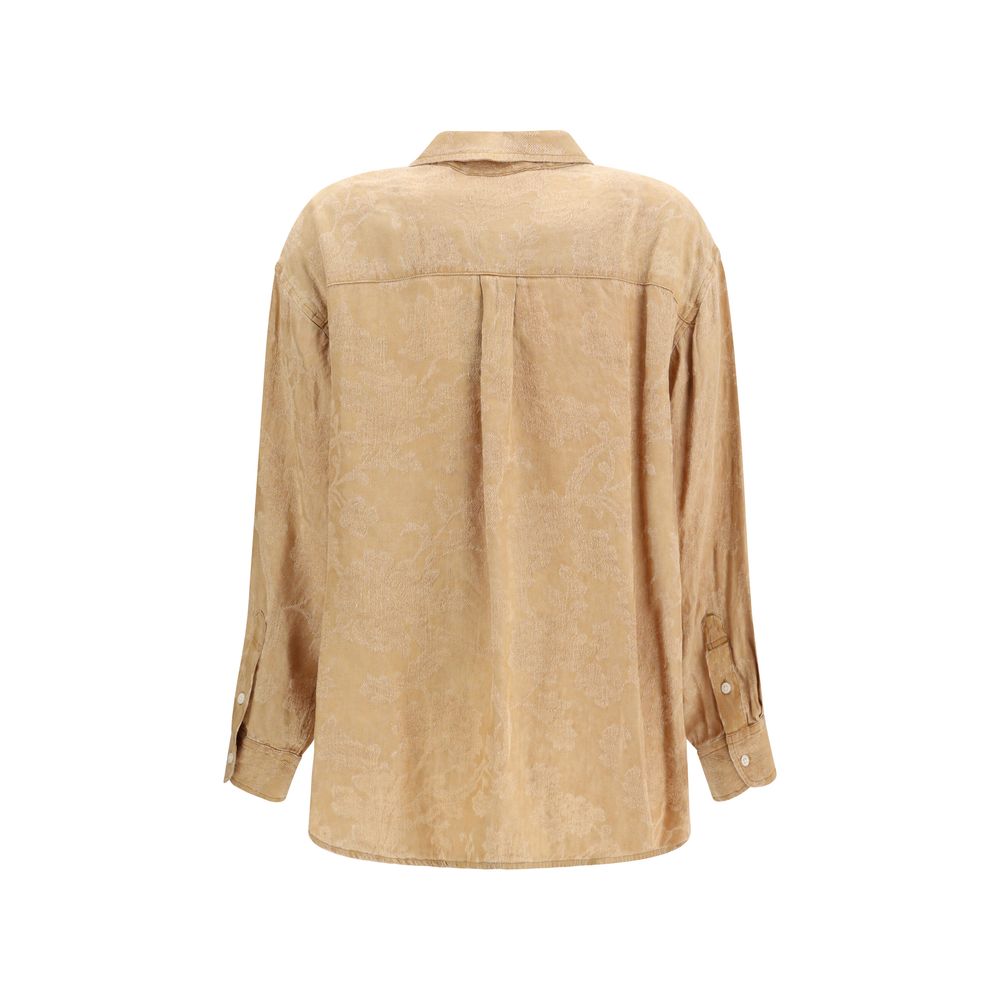 Orange Viscose Shirt