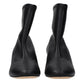 Black Leather Ankle Boots