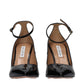 Black Leather High Heel Pumps