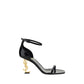 Black Calf Leather Bos Taurus Platform Sandals