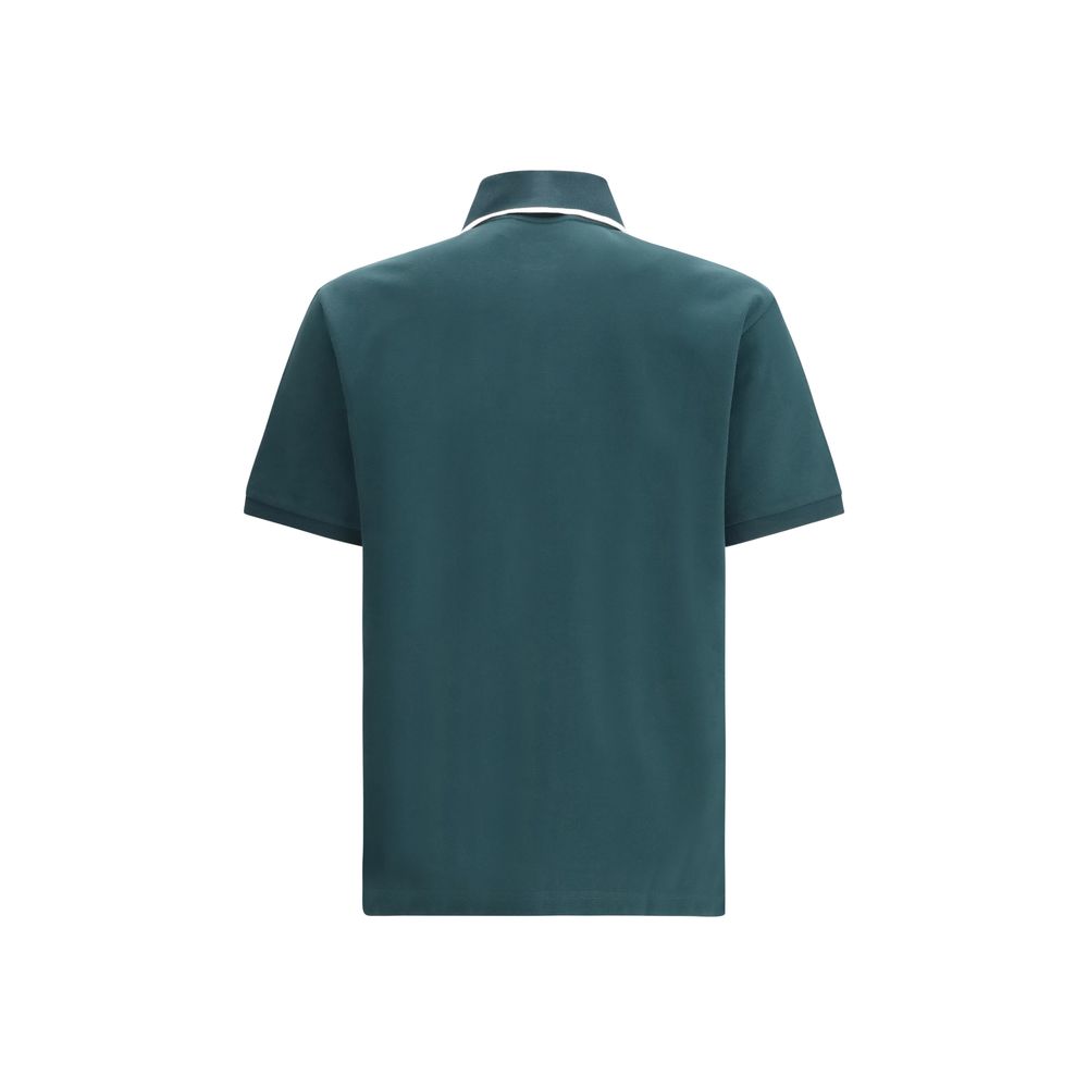 Bicolor Cotton Polo Shirt