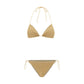 Gold Elastane Bikini