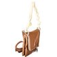 Marrone Polyurethane Women Handbag