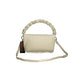 Ecru Polyurethane Women's Handbag