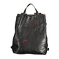 Black Polyurethane Women Backpack